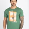 Mens Printed Round Neck T-Shirt