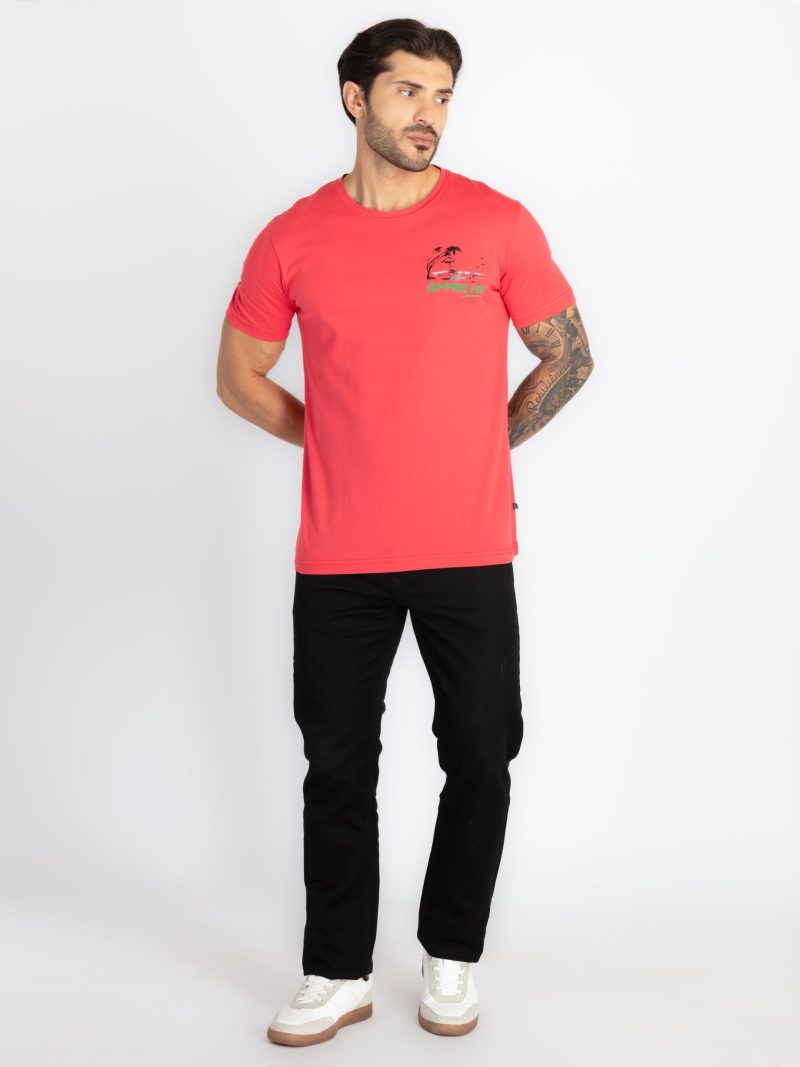 Mens Front & Back Printed T-Shirt