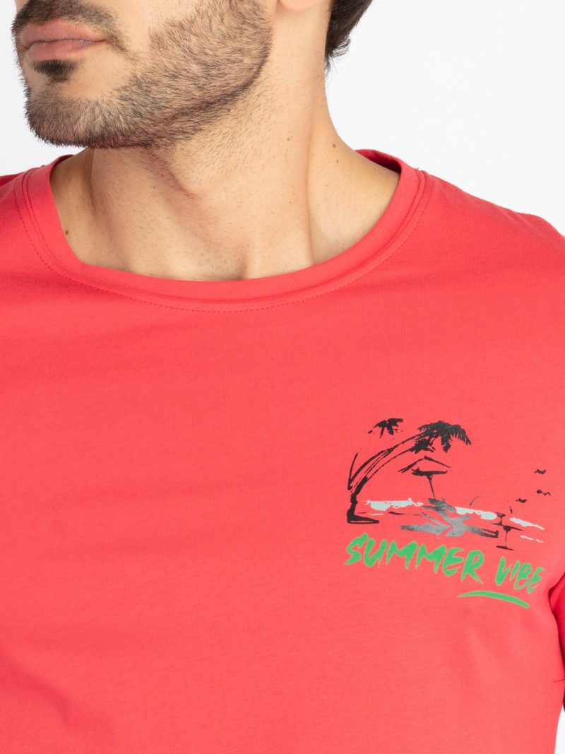 Mens Front & Back Printed T-Shirt
