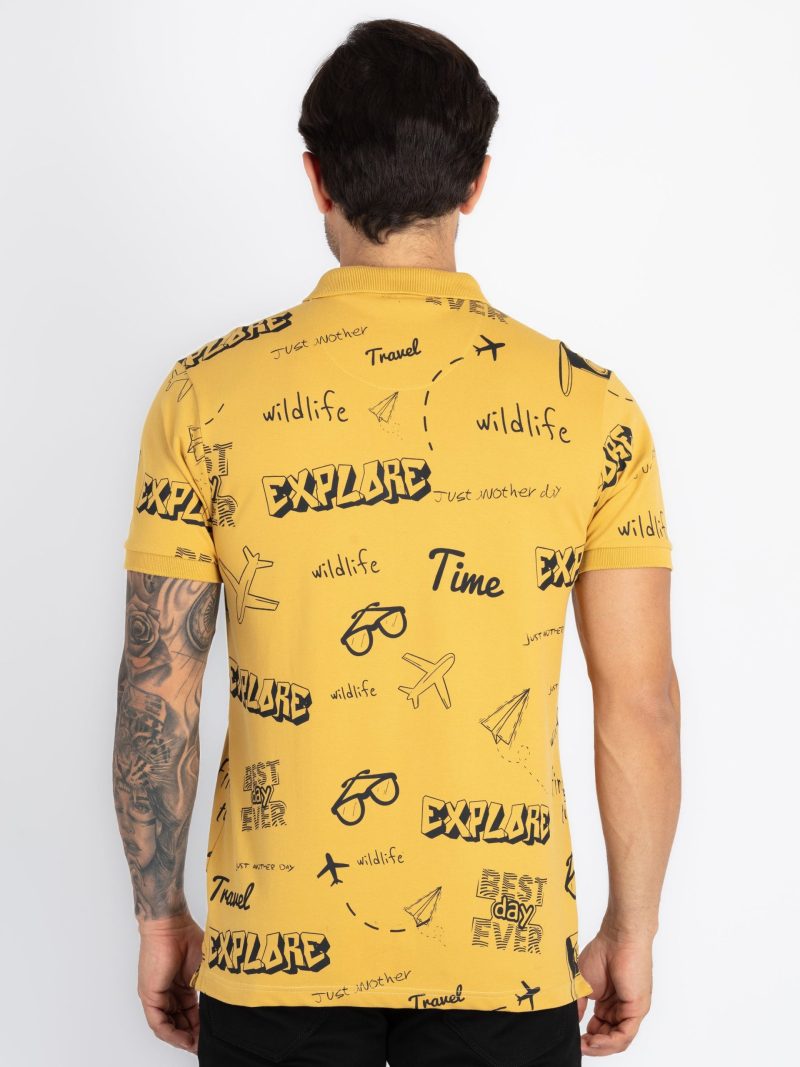 Mens All Over Printed Polo T-Shirt