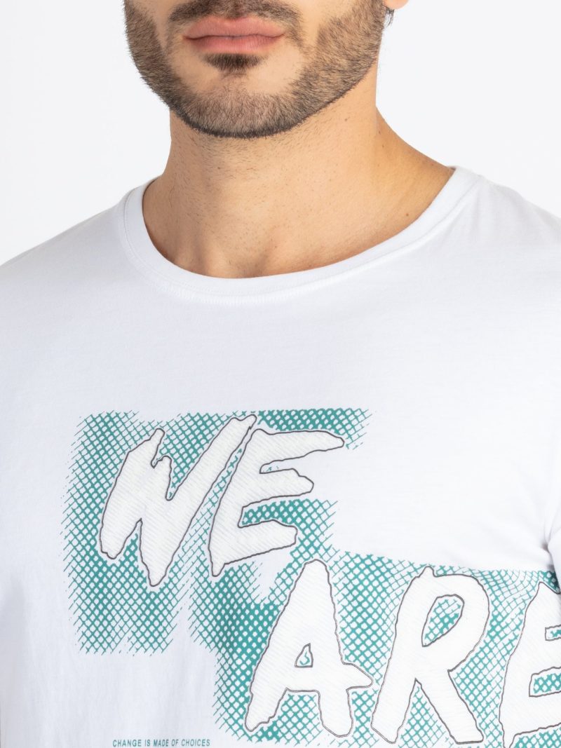 Status Quo Men'S Typography Printed Round Neck Half Sleeves Regular Fit Tshirt