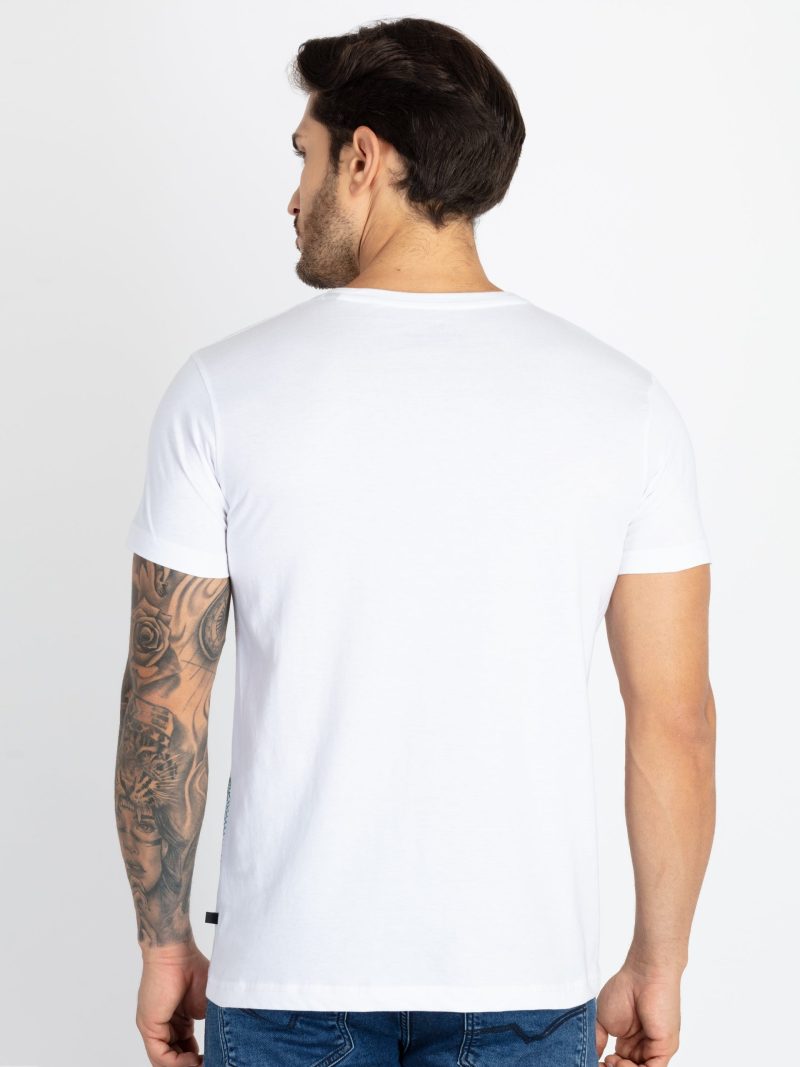 Status Quo Men'S Typography Printed Round Neck Half Sleeves Regular Fit Tshirt