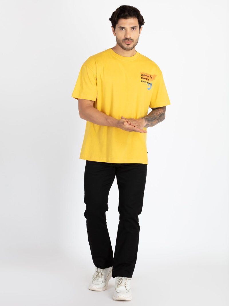 Mens Front & Back Printed Oversized T-Shirt