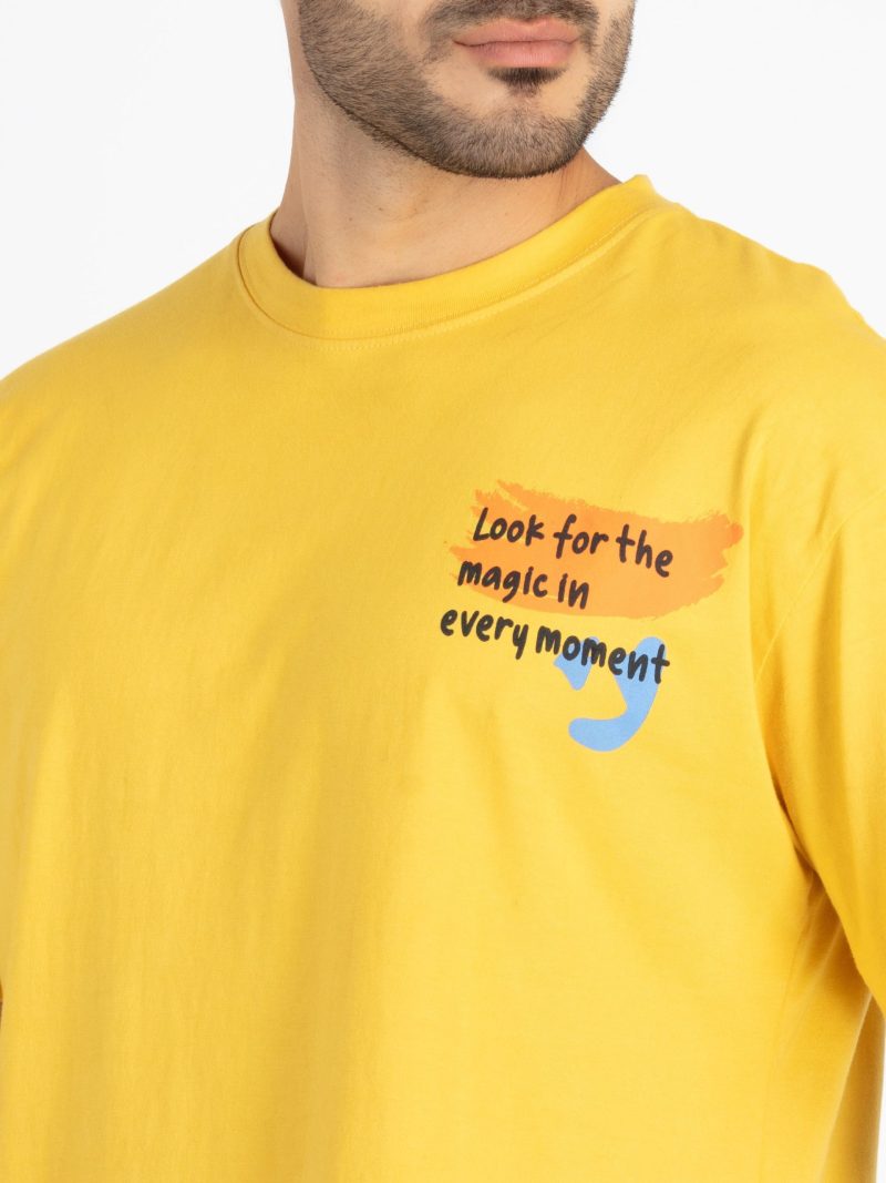 Mens Front & Back Printed Oversized T-Shirt