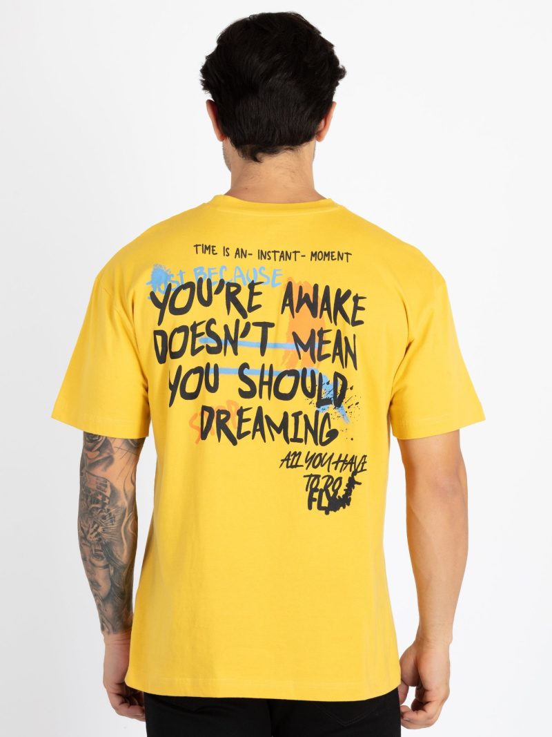 Mens Front & Back Printed Oversized T-Shirt