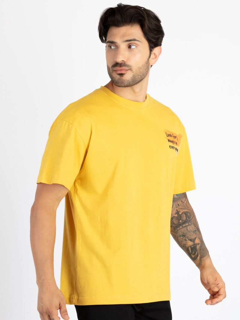 Mens Front & Back Printed Oversized T-Shirt