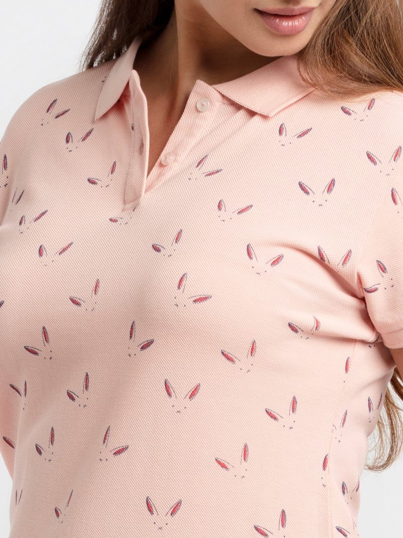 Status Quo Womens Printed Polo T-Shirt