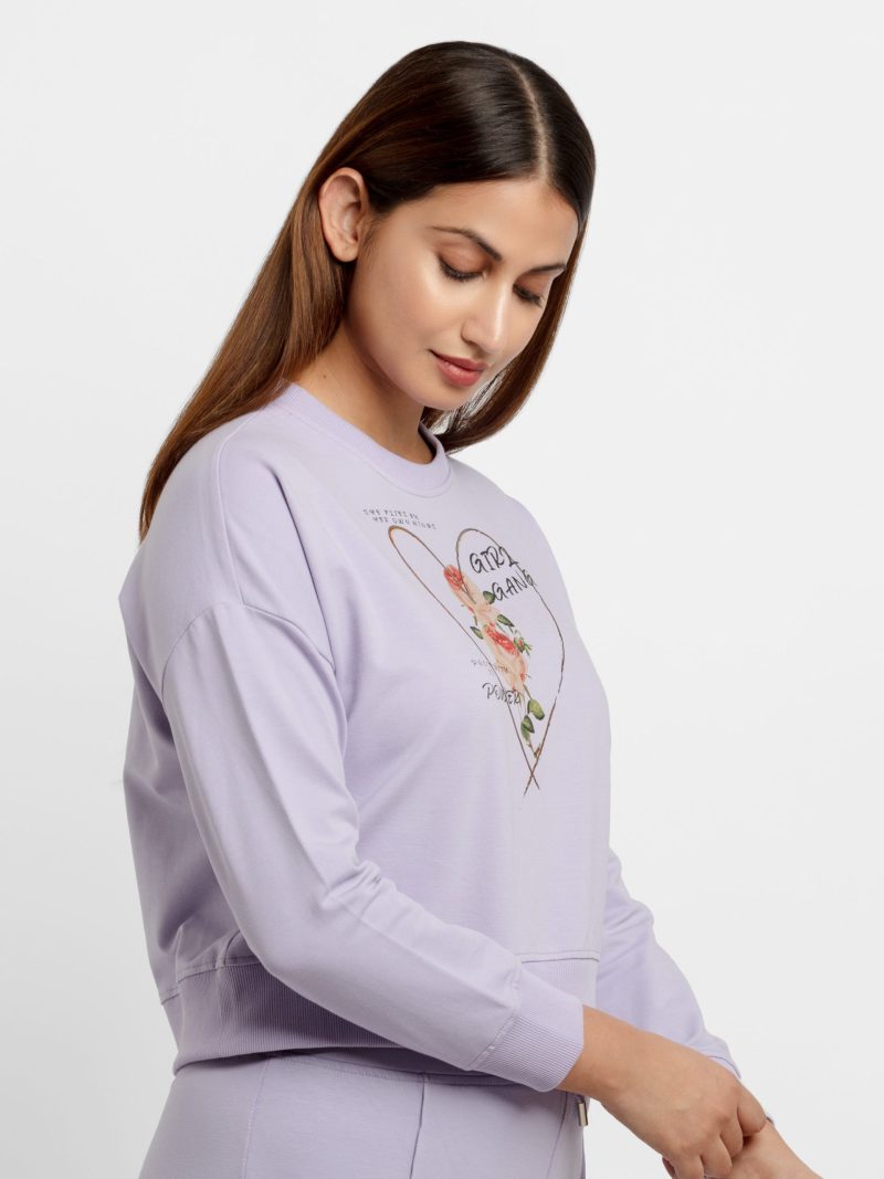 Womens Printed Lightweight Sweatshirt