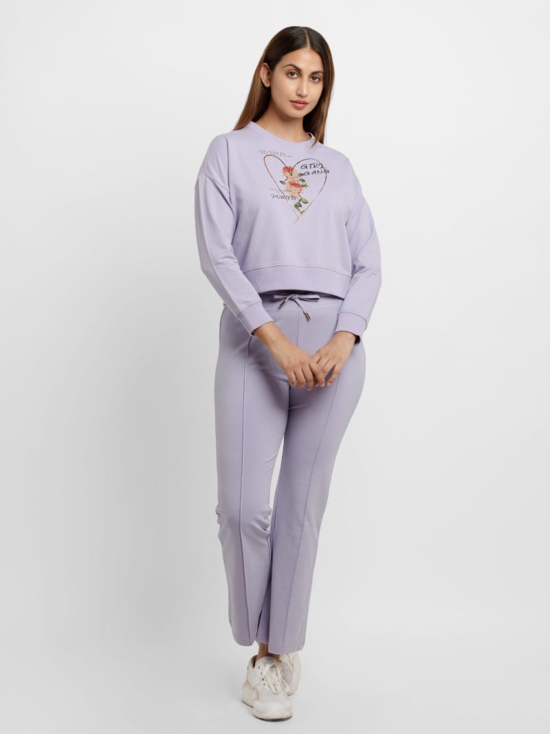 Womens Printed Lightweight Sweatshirt