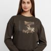 Womens Printed Lightweight Sweatshirt