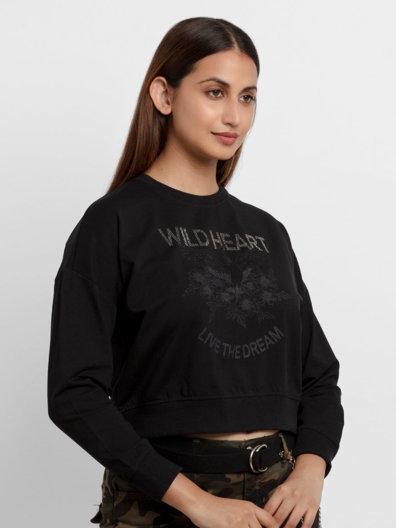 Womens Printed Lightweight Sweatshirt