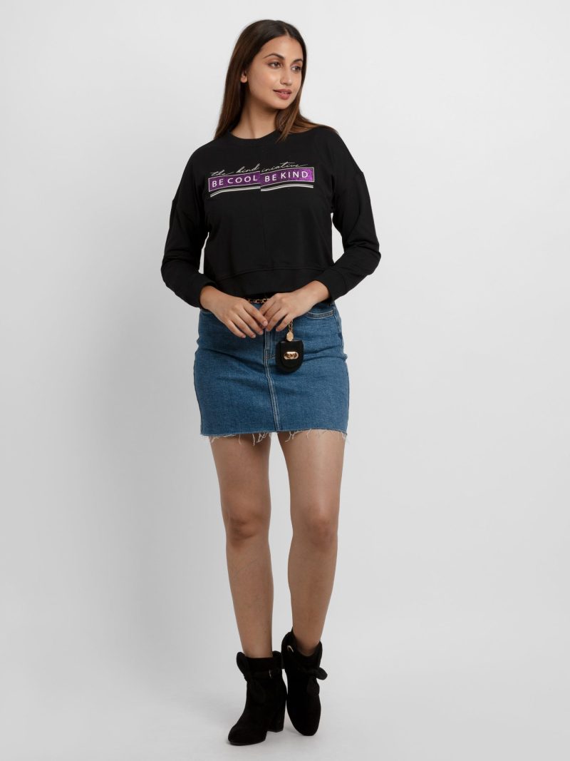 Womens Printed Lightweight Sweatshirt