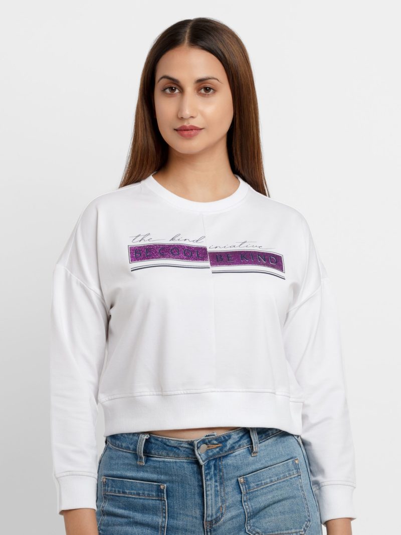 Womens Printed Lightweight Sweatshirt