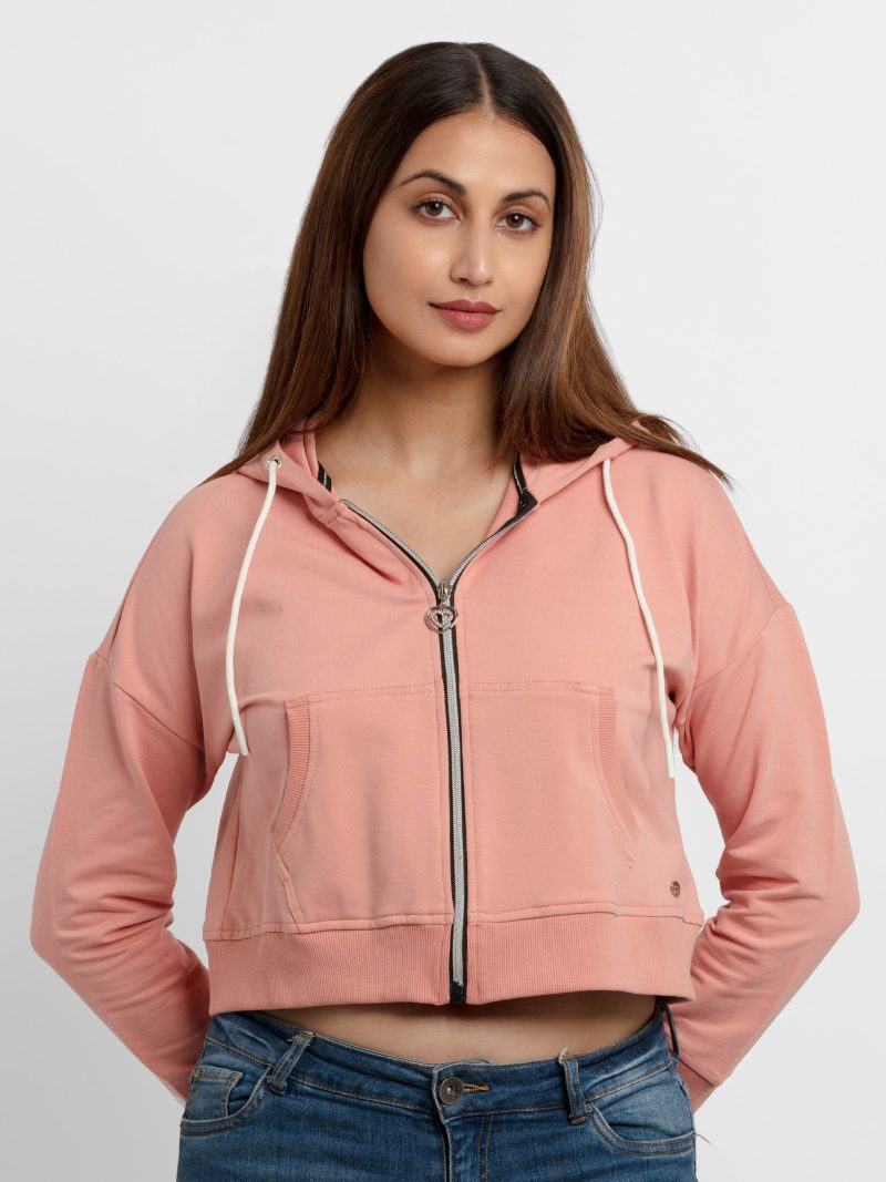 Womens Solid Lightweight Sweatshirt