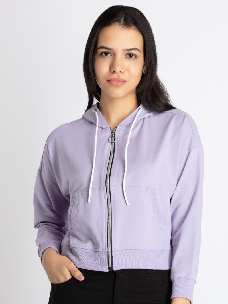 Womens Solid Lightweight Sweatshirt