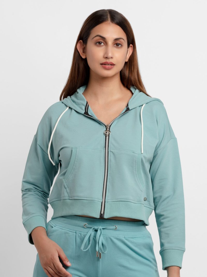 Womens Solid Lightweight Sweatshirt