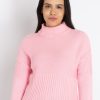Womens Solid Turtle Neck Sweater