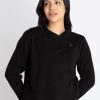 Womens Solid Round Neck Sweater
