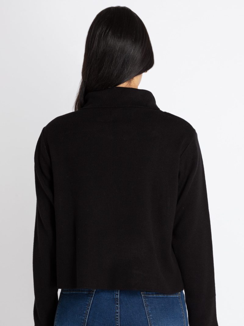 Womens Solid Round Neck Sweater