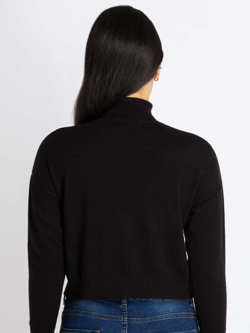 Womens Solid Turtle Neck Sweater