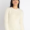 Status Quo Womens Solid Round Neck Sweater