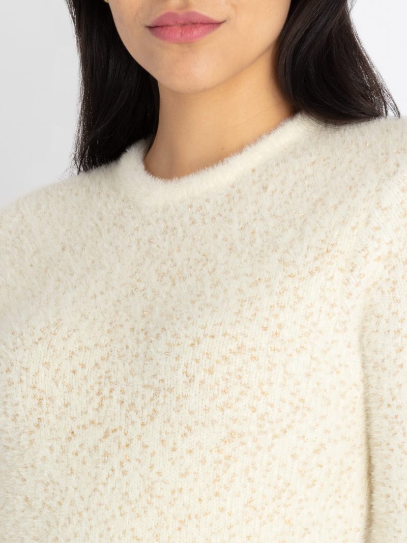 Status Quo Womens Solid Round Neck Sweater