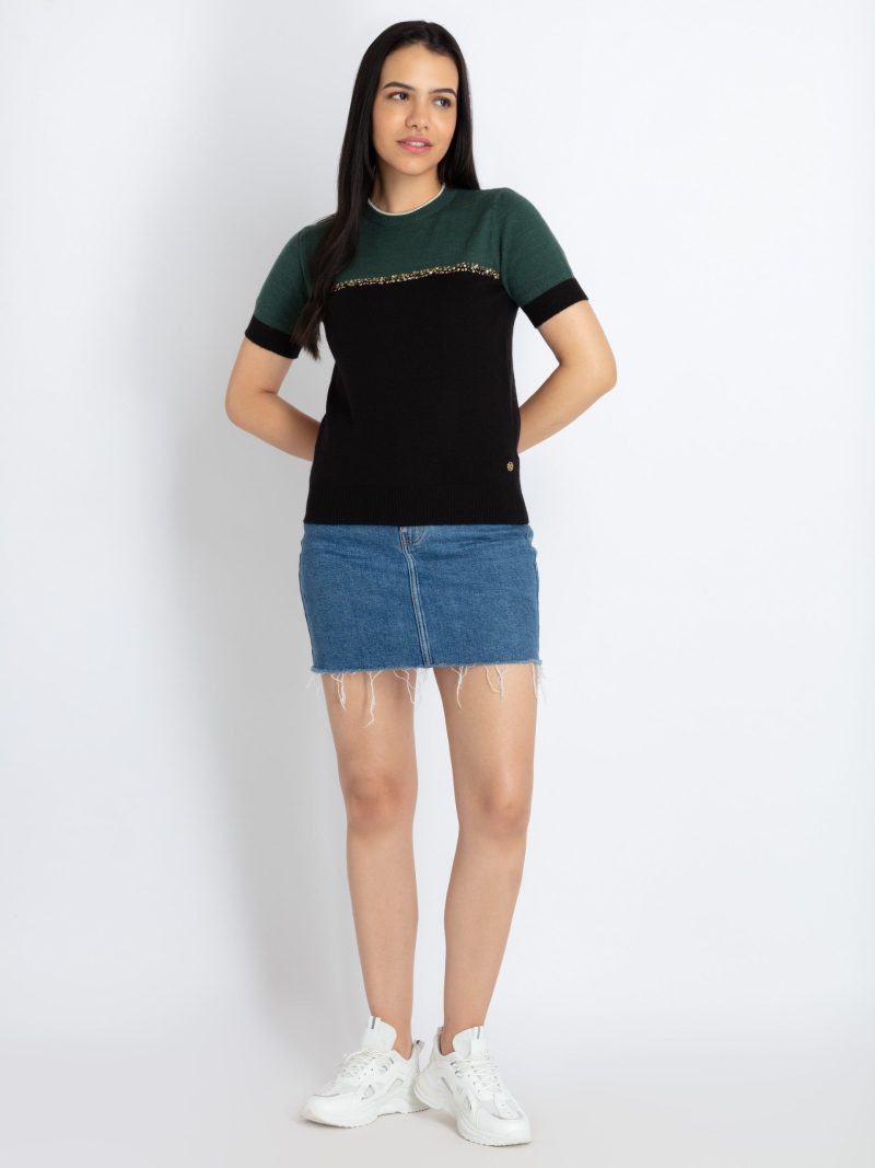 Womens Mix & Match Round Neck Sweater