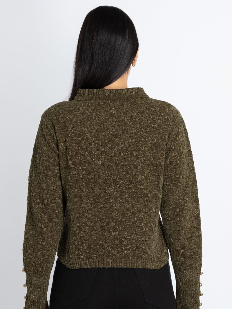 Womens Solid Round Neck Sweater