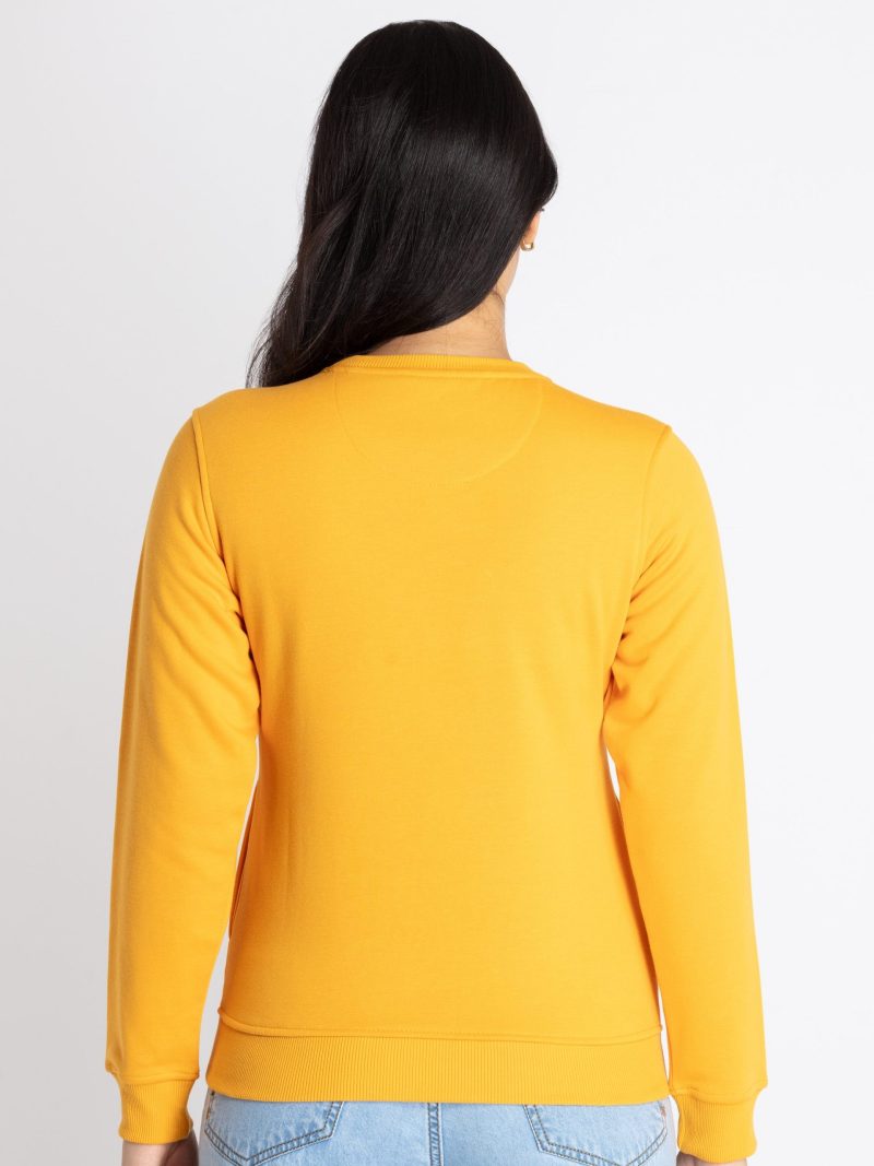 Womens Printed Round Neck Sweatshirt