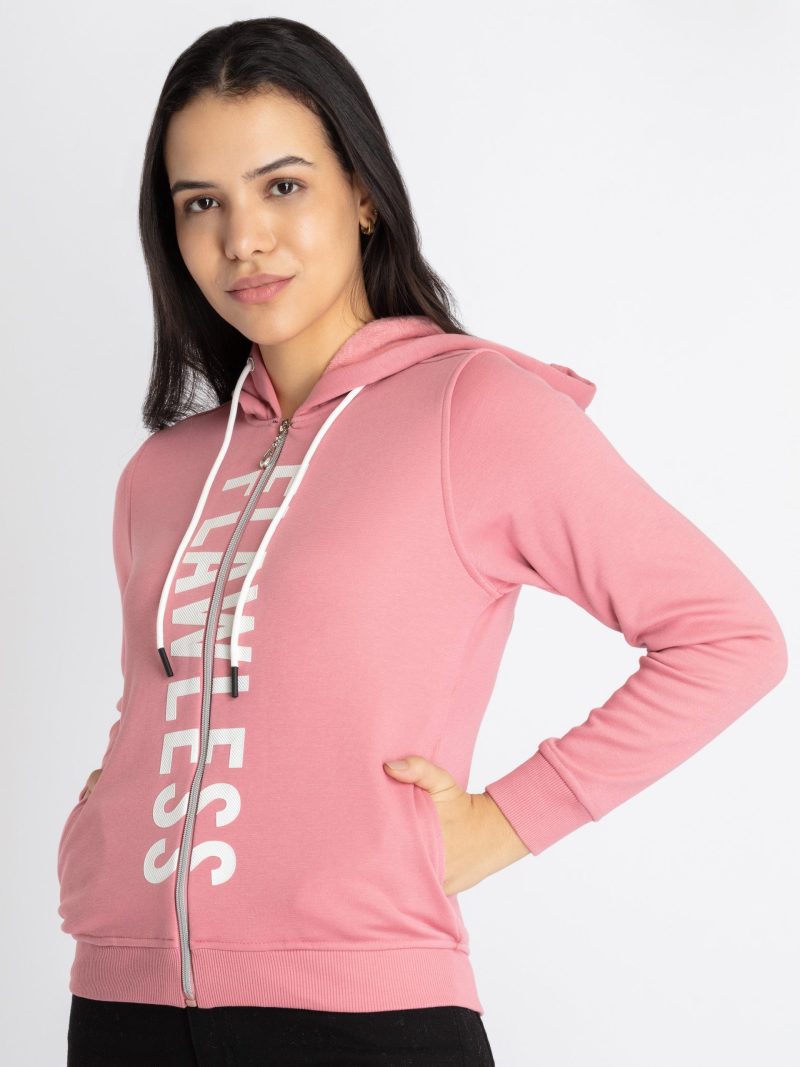 Womens Printed Hooded Sweatshirt