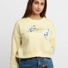 Womens Printed Round Neck Sweatshirt