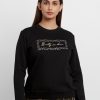 Womens Printed Round Neck Sweatshirt