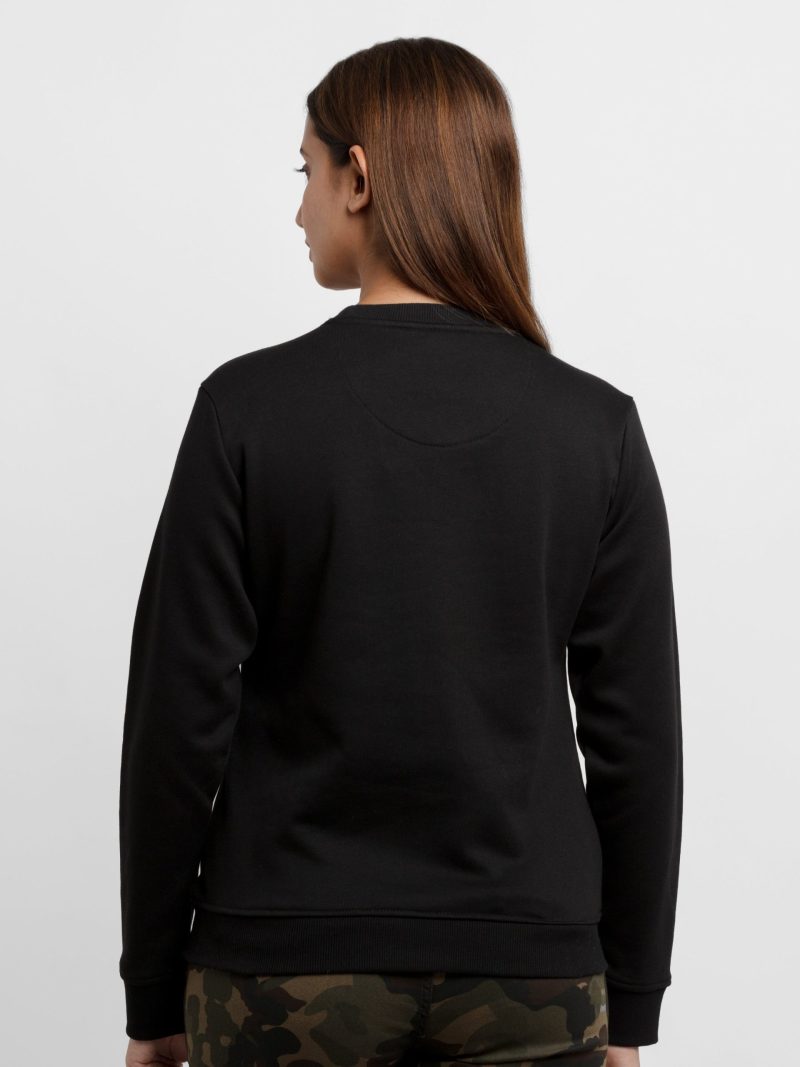 Womens Printed Round Neck Sweatshirt