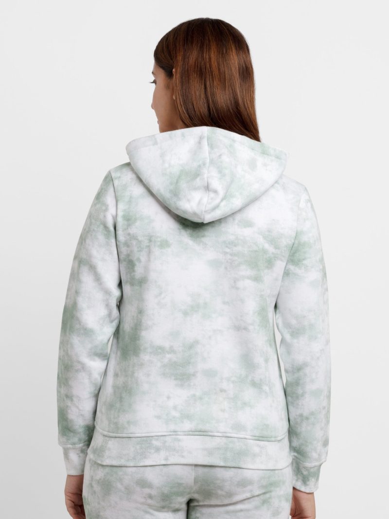 Womens Tye & Dye Hooded Sweatshirt