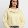 Womens Printed Round Neck Sweatshirt