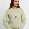 Womens Printed Hooded Sweatshirt