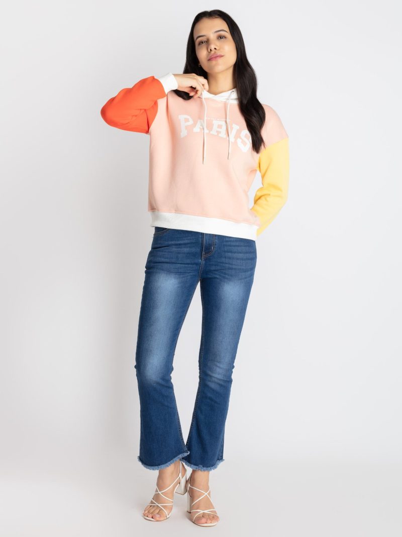 Womens Mix & Match Hooded Sweatshirt