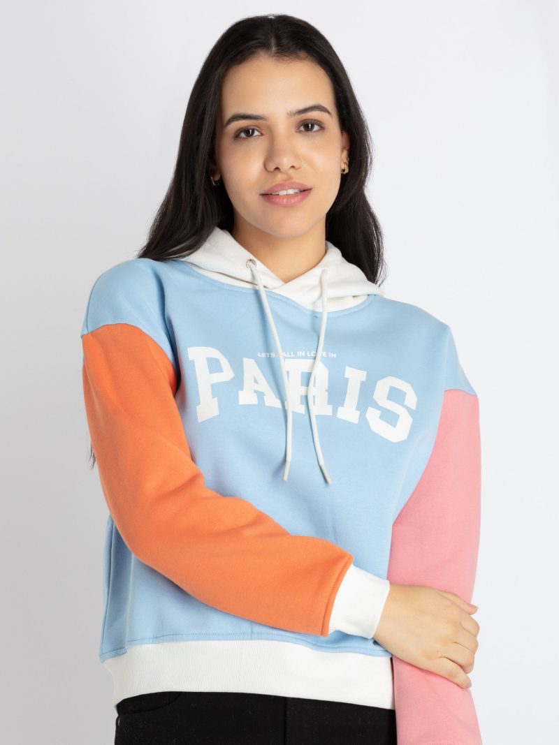 Womens Mix & Match Hooded Sweatshirt