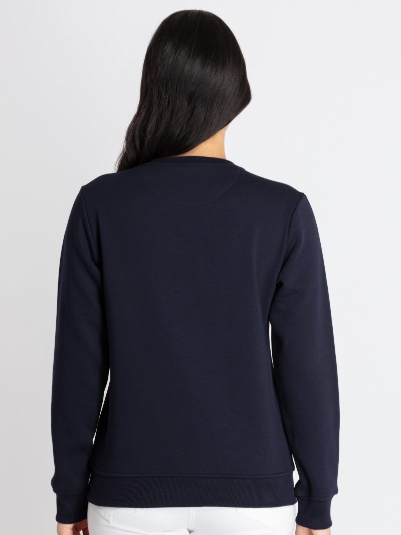 Womens Printed Round Neck Sweatshirt