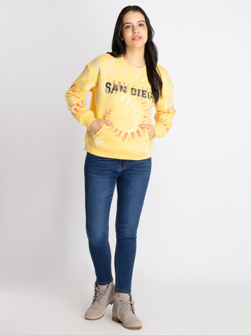 Womens All Over Printed Sweatshirt