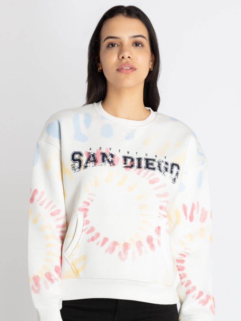 Womens All Over Printed Sweatshirt
