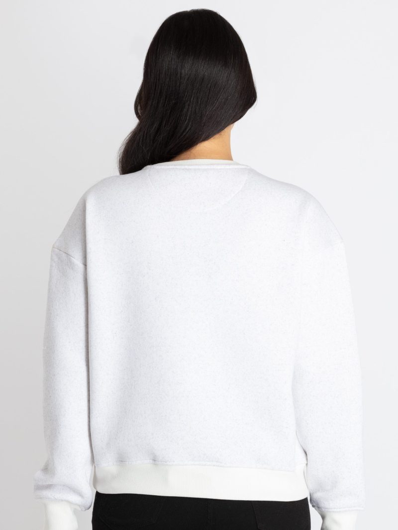 Womens Printed Round Neck Sweatshirt