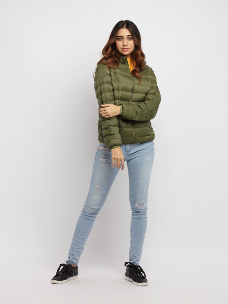 Women'S Quilted Lightweight Jacket With Pouch