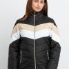 Womens Quilted High Neck Jacket