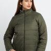 Womens Quilted Reversible High Neck Jacket