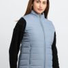 Status Quo Womens Quilted High Neck Sleeveless Jacket
