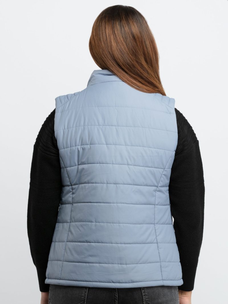 Status Quo Womens Quilted High Neck Sleeveless Jacket