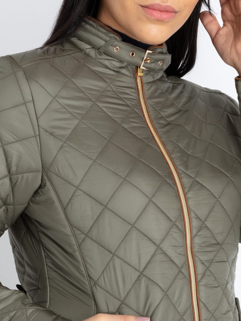 Status Quo Womens Quilted High Neck Jacket