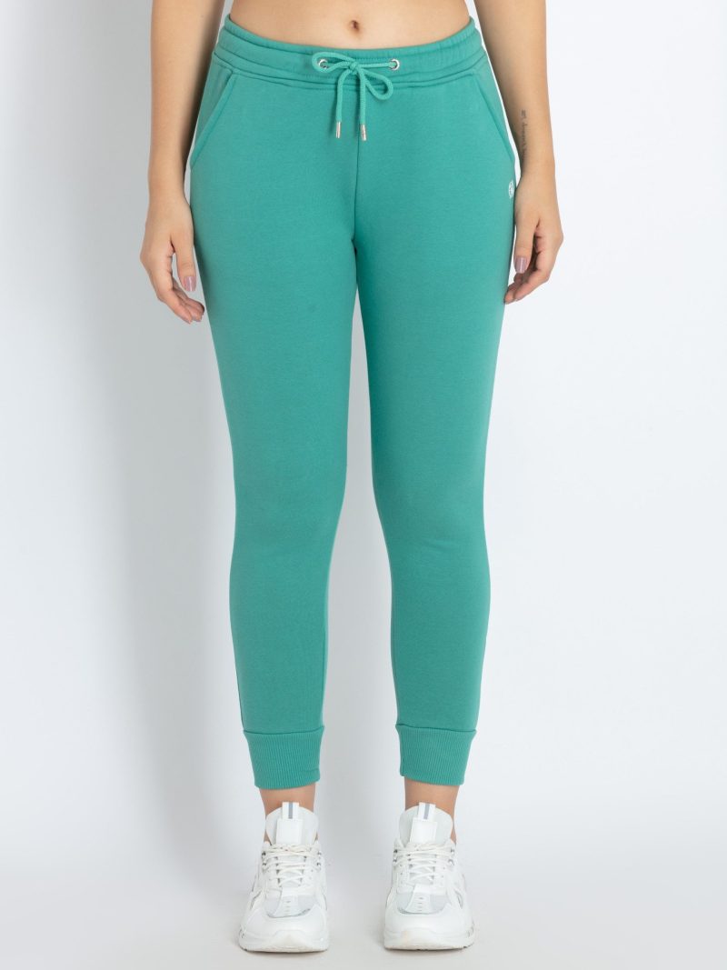 Womens Solid Regular Fit Joggers