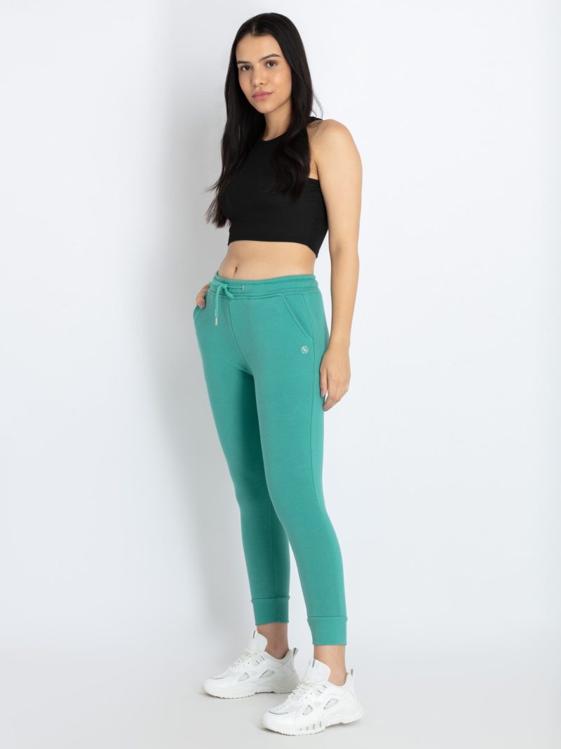 Womens Solid Regular Fit Joggers